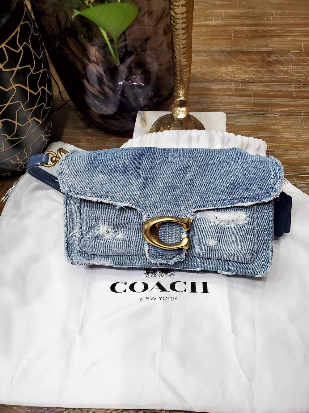 Coach Upcycled  Denim Tabby 26